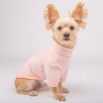 올치 반려동물 멜로우 기모 후리스 등지퍼 TS6362, 핑크