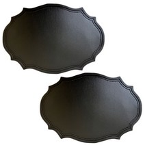 율라라 헤리티지 북유럽 방수 테이블 매트 2p, 블랙, 43 x 30 cm