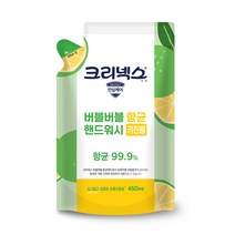 크리넥스 버블버블 핸드워시 키친용 초록자몽향 리필, 450ml, 1개