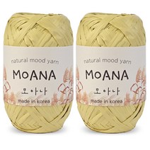 니뜨 모아나 뜨개실 40g x 2p, 107 머스터드, 1개