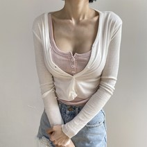 여성용 로맨틱 크롭 미니 가디건