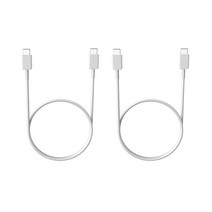 로랜텍 스마트폰 태블릿 노트 PPS 25W C to C 타입 PD 초고속 충전 케이블 2p, 240cm, 화이트