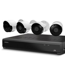 [cancam11] 캠플러스 200만화소 뷸렛 CCTV 카메라 실외용 4p + 4채널 녹화기 세트, CPB-201(카메라), CPR-450(녹화기)