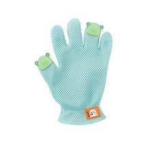 딩동펫 반려동물 메쉬 털제거 장갑 오른손착용, 그린, 1개