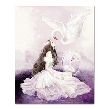 아디코 DIY 페인팅 소녀와 백조 PFF34 40 x 50 cm, 혼합색상