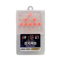 싸파 도도 환 방울형 전자케미 레드 8p + 리튬전지 8p + 케이스 세트, 1세트
