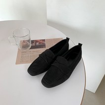 여성용 레스틴 꼬임 스웨이드 로퍼 1cm