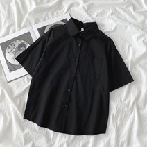 바디보 여성용 루즈핏 베이직 반팔 셔츠