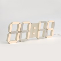 로이레트니 2세대 아프리콧 크림 LED 벽시계 PLUS+ 6.6m