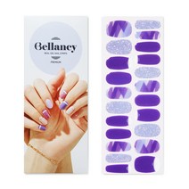 벨랑시 리얼 젤 네일 스트립 프리미엄 네일스티커 22p, 아쿠아마린브러시, 1개