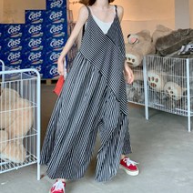 쿨에어 스트라이프 오버롤 팬츠 28198