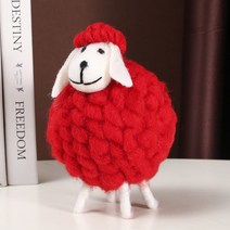올라운더 사랑 양 인형 장식 인테리어 소품, 레드
