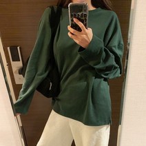 모코블링 여성용 도톰한이너 긴팔 티셔츠