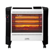 cuore 2 in 1 3단 카본히터 CH-33F, 화이트 + 블랙