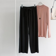 피핀 여성용 와이드 링클프리 플리츠 주름 밴딩 팬츠 #75872