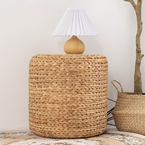 다용도 수초 스툴 푸프 원형 심플