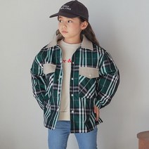 느엘 아동용 체크 봄자켓