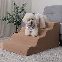 레드퍼피 반려동물 클라우드 4단 펫스텝, 브라운