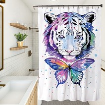 마켓에이 유니크 에니멀픽쳐 샤워커튼 YL005 180 x 200 cm, 1개, 멀티(혼합)컬러