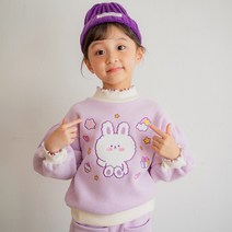 라라아망 여아용 몽실토끼 맨투맨