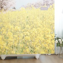 레스트인배스 봄의 여왕 욕실 샤워 커튼 + 메탈 집게링 10p 세트, 1세트, 멀티(혼합)컬러