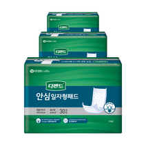 디펜드 남녀공용 안심 일자형 패드 속기저귀 성인기저귀, 30개입, 3개, 프리
