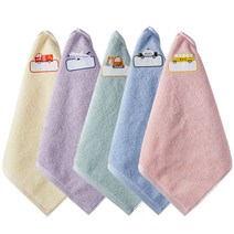 프롬코튼 30수 순면 자동차프린팅 고리수건, 5개, 랜덤발송