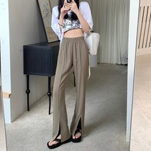 여성용 MA 캐주얼 롱 트임 팬츠
