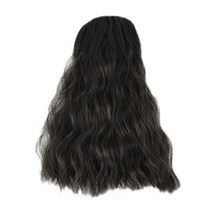 하이유니 히피 펌 정수리 볼륨업 커버 헤어 피스 30cm, 네츄럴블랙, 1개