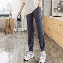 캐주얼 조거 아이스 임산부 트레이닝 팬츠