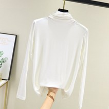 페이퍼먼츠 여성용 부들부들 촉감좋은 목폴라 티셔츠 00509
