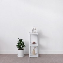 까사마루 리안 슬림 3단 선반, 화이트