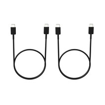 로랜텍 스마트폰 태블릿 노트 PPS 25W C to C 타입 PD 초고속 충전 케이블 2p, 240cm, 블랙, 2개