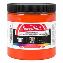 스피드볼 패브릭 실크스크린 잉크, Orange, 236.2ml