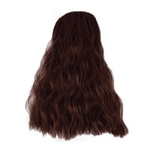 하이유니 히피 펌 정수리 볼륨업 커버 헤어 피스 30cm, 다크브라운, 1개