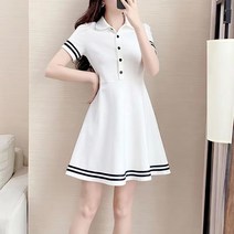 MA 심플 슬림핏 플레어 원피스