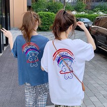 로지 여성용 미니베어 반팔 티셔츠 2종 세트