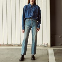 콜라보토리 여성용 세미 부츠컷 데님 팬츠 BDCMD6001M