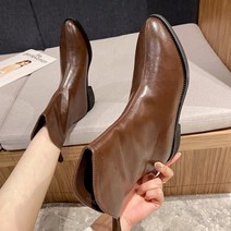 스타 기본 데일리 웨스턴 앵클 부츠