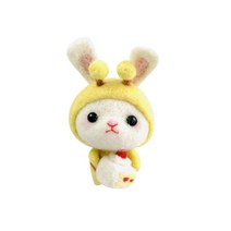 DIY 양모 니들 펠트 인형 공예 키트 coquad004 I72, 030