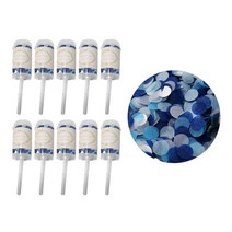 블럭마트 웨딩용품 색종이 푸시 튜브 꽃가루, 10개, TYPE2