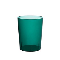 트레이드 투명 쓰레기통 소, 그린, 1개