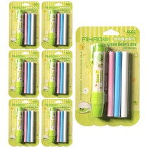 샤프식 지우개 케이스 + 리필 지우개 3종 세트, 연두, 7세트