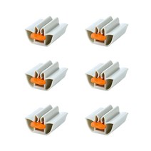 부스마켓 심플 디자인 치약짜개 화이트, 6개