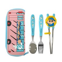 르번 짱구는못말려 알찬 교정젓가락 세트, 혼합색상, 1세트