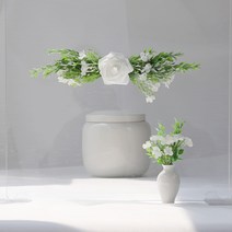 그리움 한가득 납골당리스 + 부착식화병, 화이트(화병)