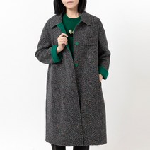 여성용 헤링본 그린 코트 R21FFCT0104