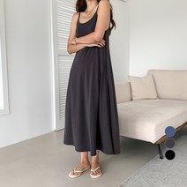무드인더 여성용 플레어 뷔스티에 롱 원피스