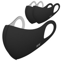 나인에프엑스 스포츠 데일리 페이스 마스크 3p, 블랙