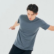 빅사이즈클럽 남성용 CRAMP 스포츠웨어 기능성 머슬핏 반팔 티셔츠